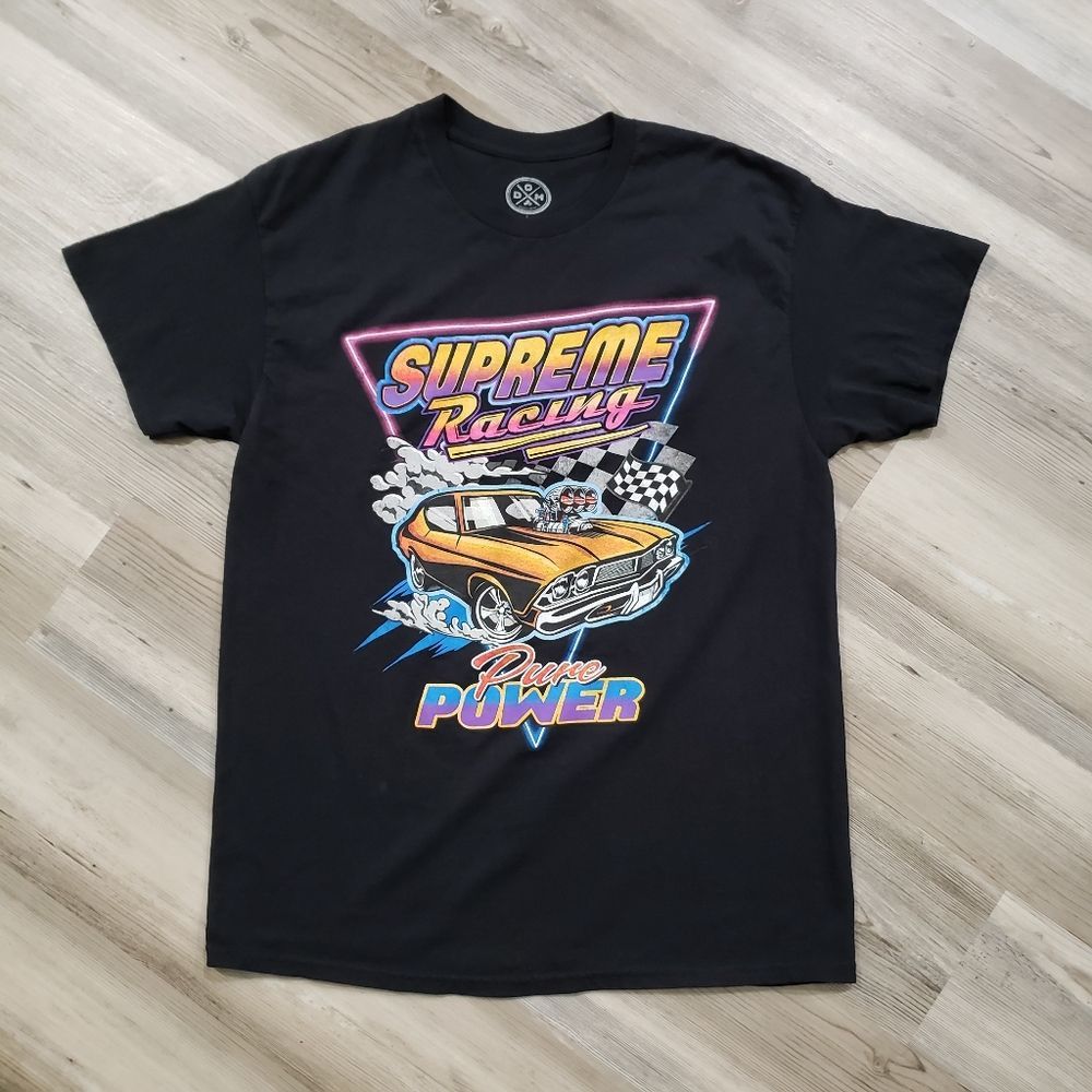 men's racing t-shirt size large